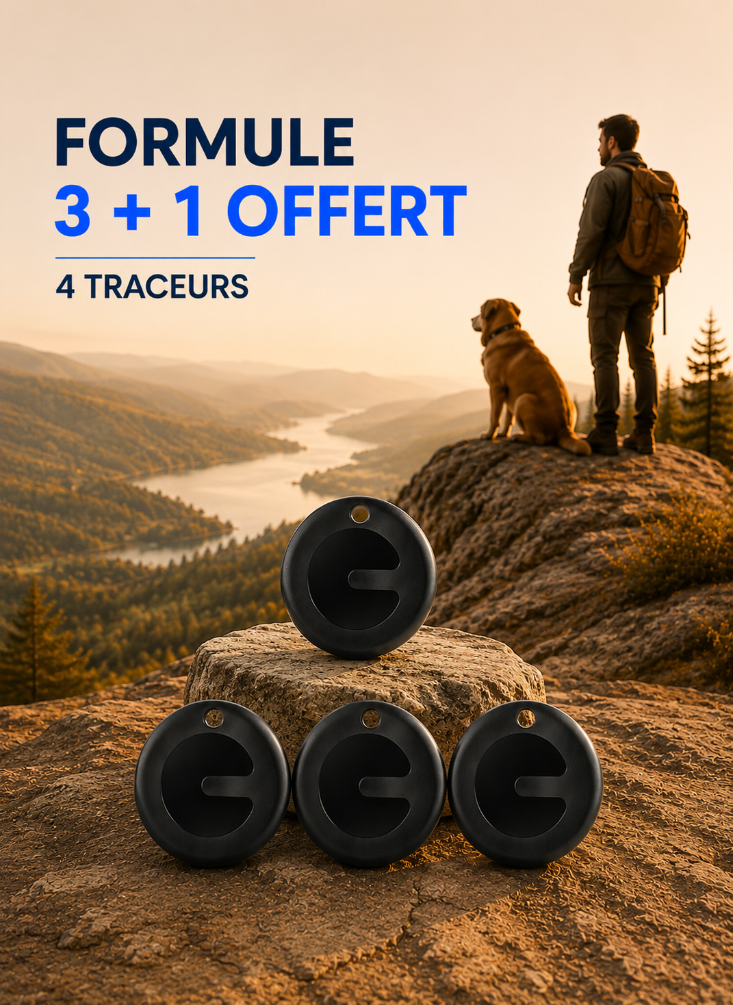 Pack 4 traceurs bluetooth
